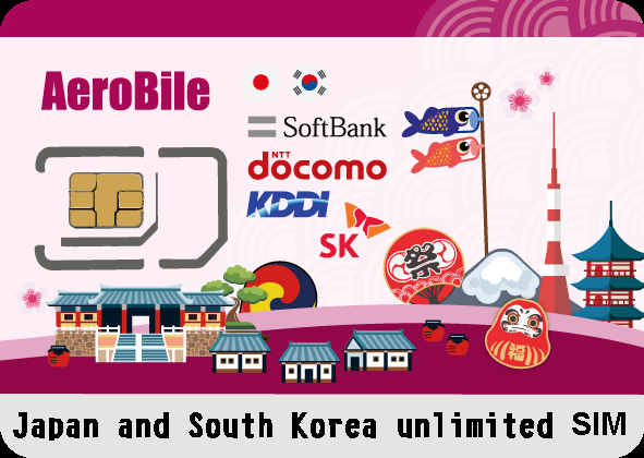 Japan and South Korea unlimited SIM